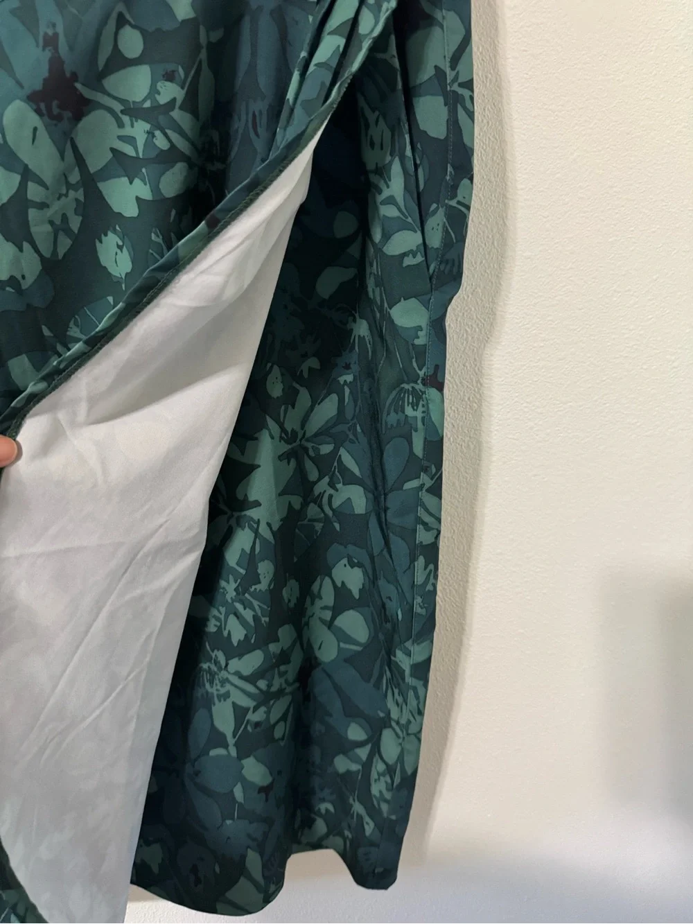 RipSkirt Hawaii Green Camo Floral Mini Wrap Skirt Velcro Resort Length 3-XXL